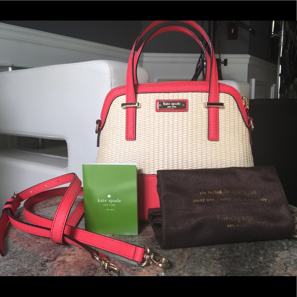 Kate Spade ‘Cedar Street’ Straw Small Maise Bag